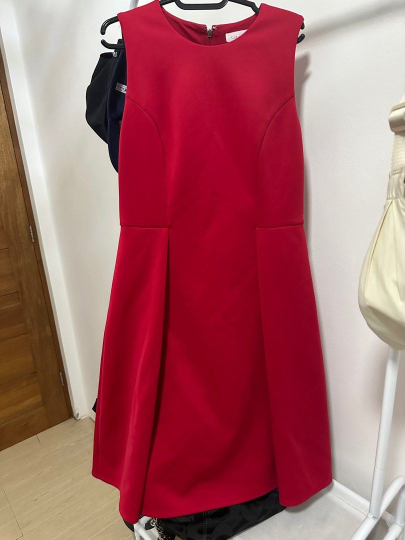 Calvin klein outlet red gown