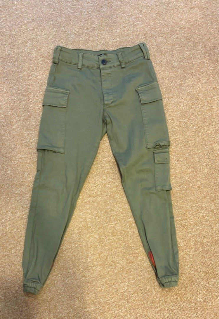 Cargo green pants, Women