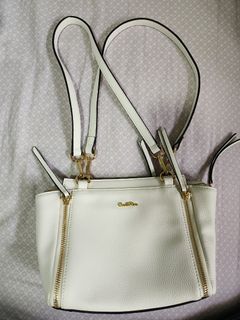White sales bag strap