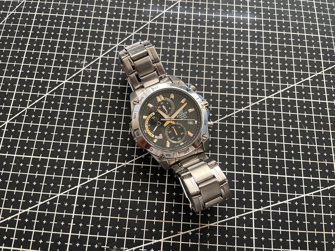 Casio Edifice EFR 557 DW Stainless Steel Watch Men s Fashion Watches Accessories Watches on Carousell