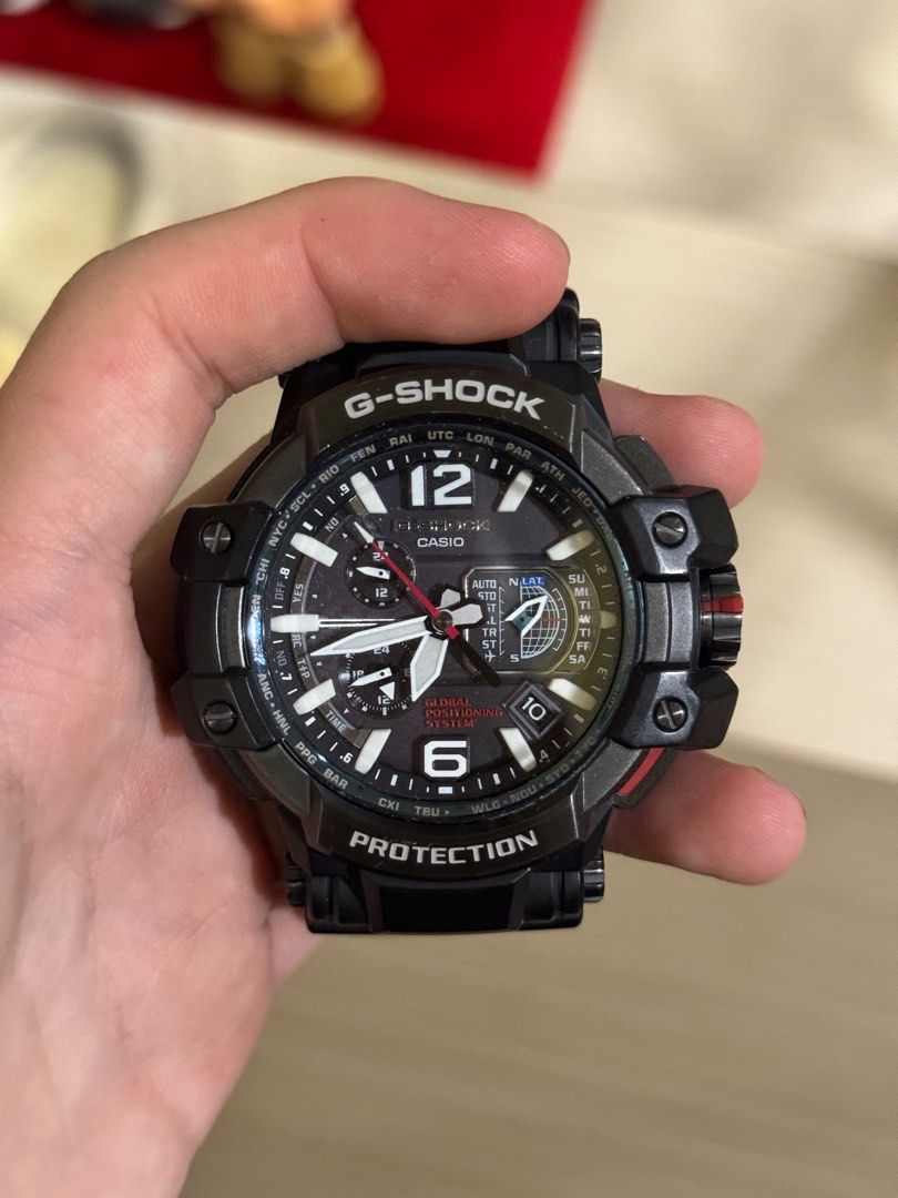 CASIO GPW 1000 1A G SHOCK GRAVITYMASTER GPS Solar Powered Triple G Resist Resin Strap Black
