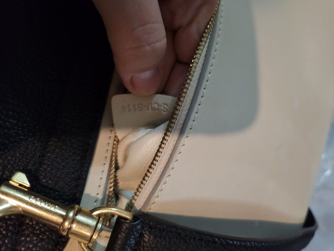 Celine trapeze handbag (Category: Luxury Bags & Wallets) located in Tagum. Submitted by iambootyful (Listing ID 1270537927, Image 3). Description: celine trapeze in good condition. no rubbing and cracks. hairline scratches on hardware but still very pretty. there are also water marks on the pink suede material but barely noticeable. got this as a gift from my aunt in London with original dustbag same model sold for 900 dollars (46k php) on Vestia
