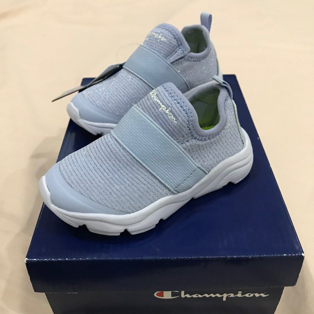 Champion kids shoes (Category: Babies & Kids Fashion) located in Bulacan. Submitted by kallyseconds (Listing ID 1270460793, Image 1). Description: Champion kids shoes Name of item: Rival Size: 6 (EUR 22/MEX 13) Color: purple With original box Original price: ₱1,250 Brand new Original On hand No swap No return No meet-up No COD/COP For shipping only (shipping fee will be shouldered by the buyer).