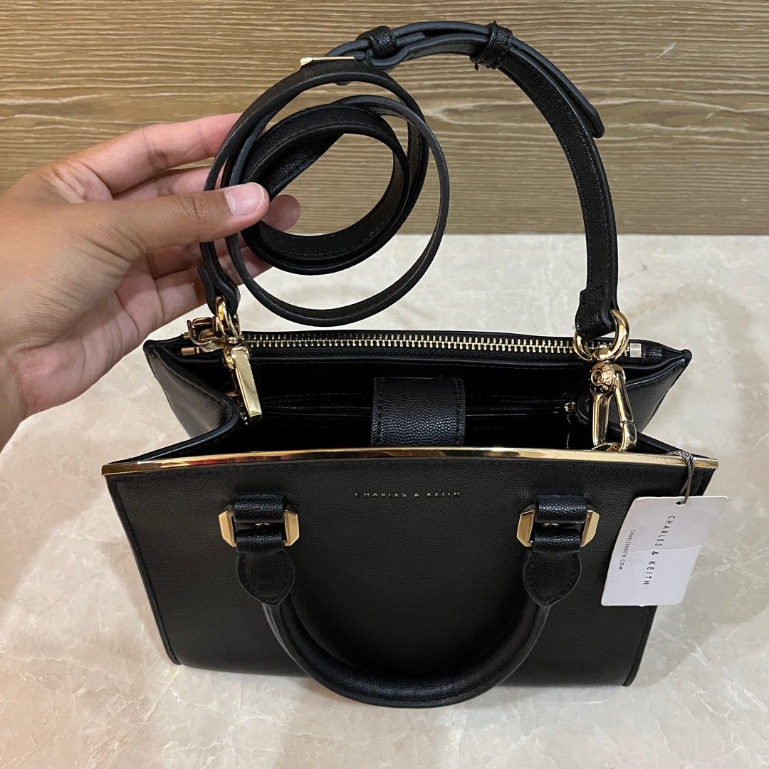 Charles and sales keith black handbag
