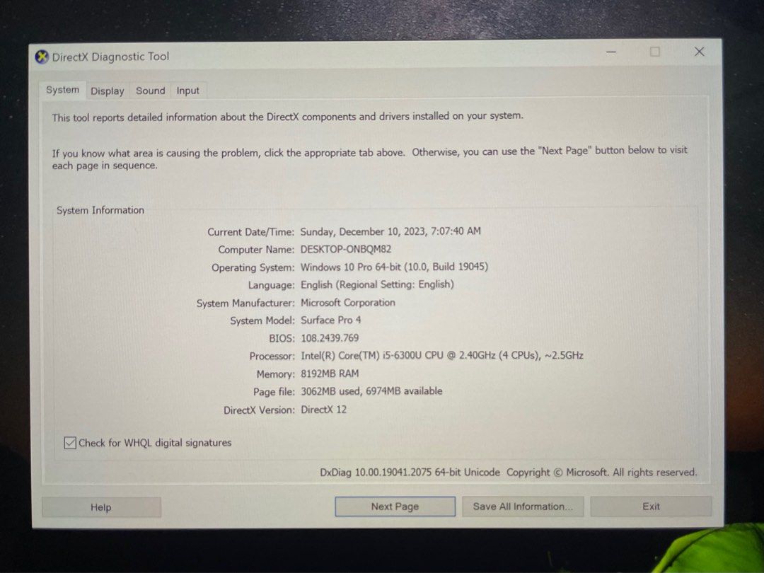 Refurbished: Microsoft Surface Pro 4 1724 Tablet - 6th Gen Intel Core  i5-6300U 2.40GHz, 8 GB Ram, 256 GB SSD, Intel HD Graphics 520, 12.3  Touchscreen 2736 x 1824, Windows 10 Pro 64-Bit 