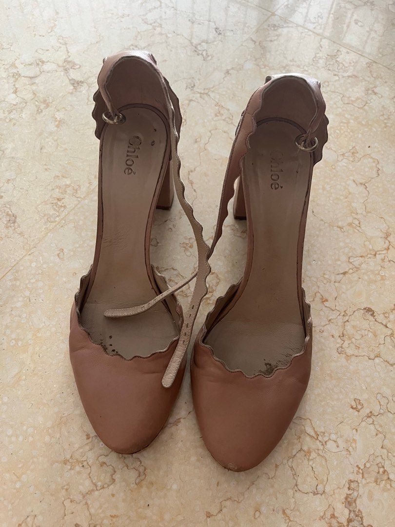 Chloe scalloped heels discount