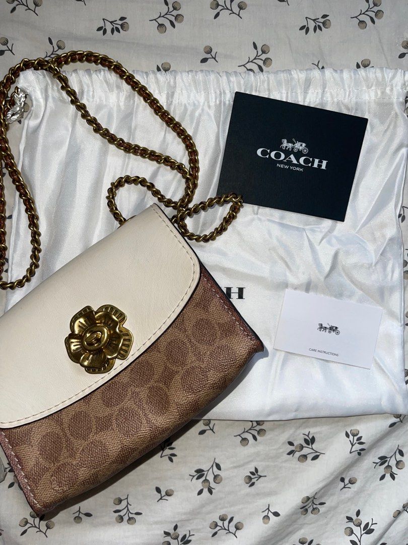 Coach parker 18 white hot sale