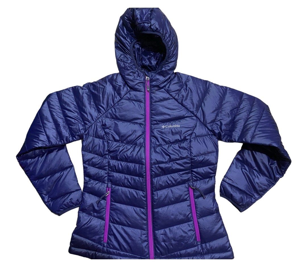 Columbia women's platinum plus sales 860 turbodown hooded jacket