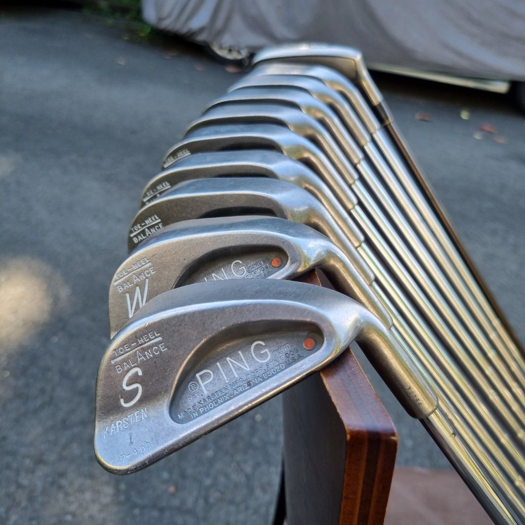 Complete Ping Golf Set for Beginners (Category: Golf) located in Manila. Submitted by eclipse58 (Listing ID 1270451118, Image 3). Description: COMPLETE Ping Karsten 1 Golf Set ✅️ 3-9 Irons, Sand Wedge & Pitching Wedge, 2 Zoom Iron ✅️ Ping Driver & 4 Woods ✅️ Big Apple Putter & Black Golf Bag ✅️ Very Good Condition & No Issues Selling Price: 8,500 Location: Quezon City.