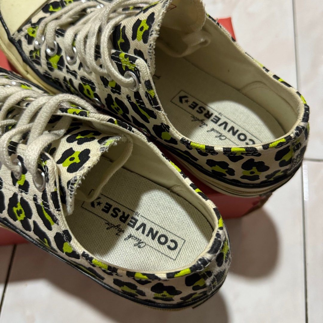 Converse black new arrivals egret leopard