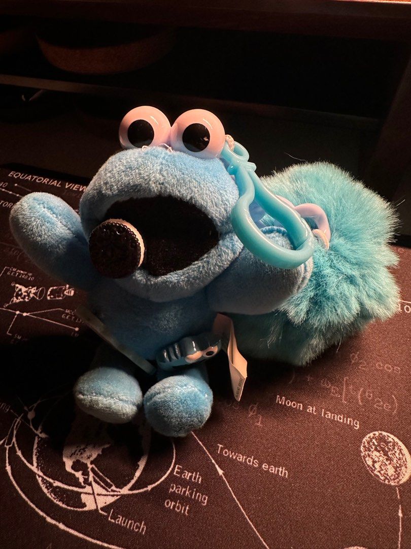 Cookie monster plush keychain 2025