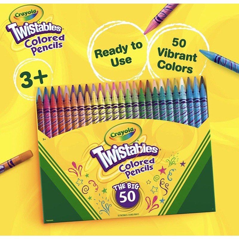 Crayola Twistables Colored Pencil Set, Fun School Supplies Coloring