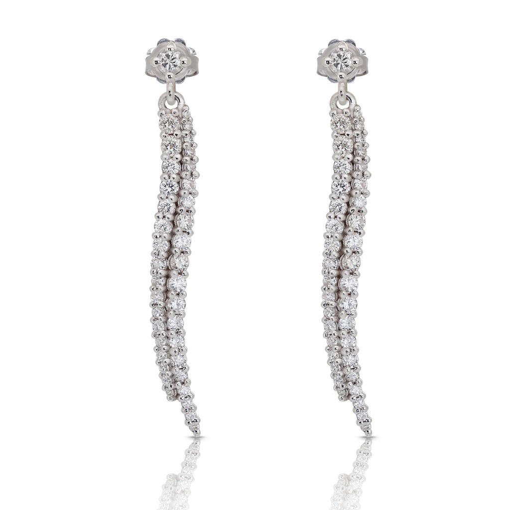 Zouhaira Earings Dazzling Droplets-Grey