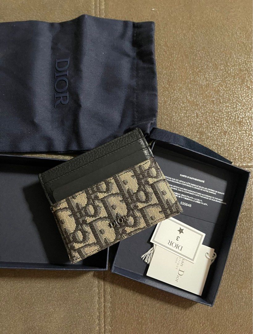 Dior Cardholder Men, Luxury, Bags Wallets on Carousell
