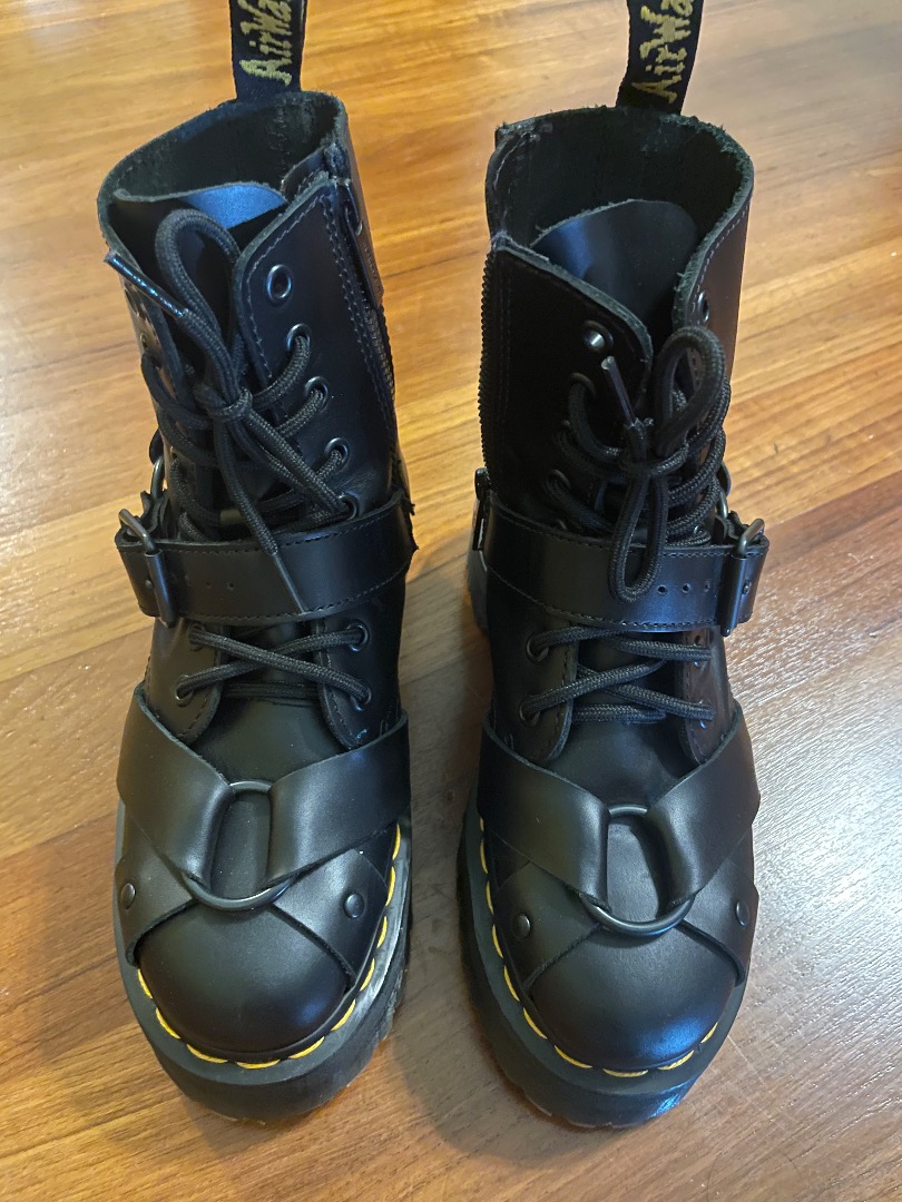 Dr Martens Almost Brand New Jadon Boot Harness Platform Women s