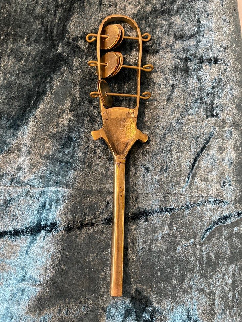 Egyptian metal Hathor rattle, Hobbies & Toys, Music & Media, Musical ...