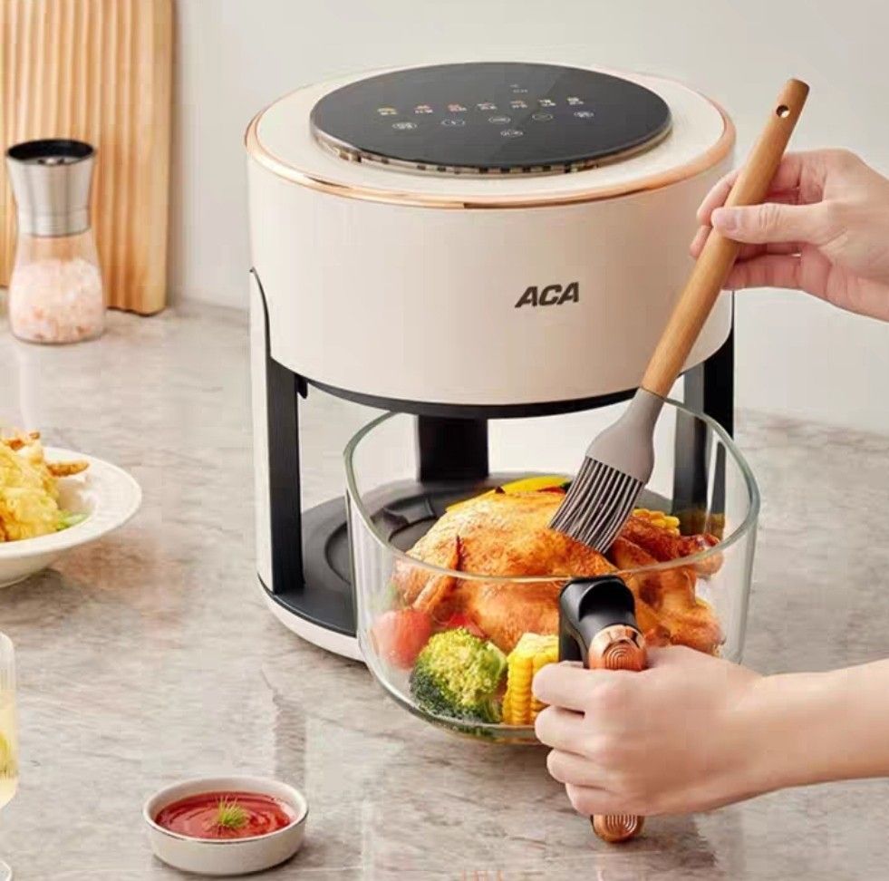 Electrical Air Fryer Household Intelligent Visual 5L Oil free Baking Fully Automatic All in one Machine