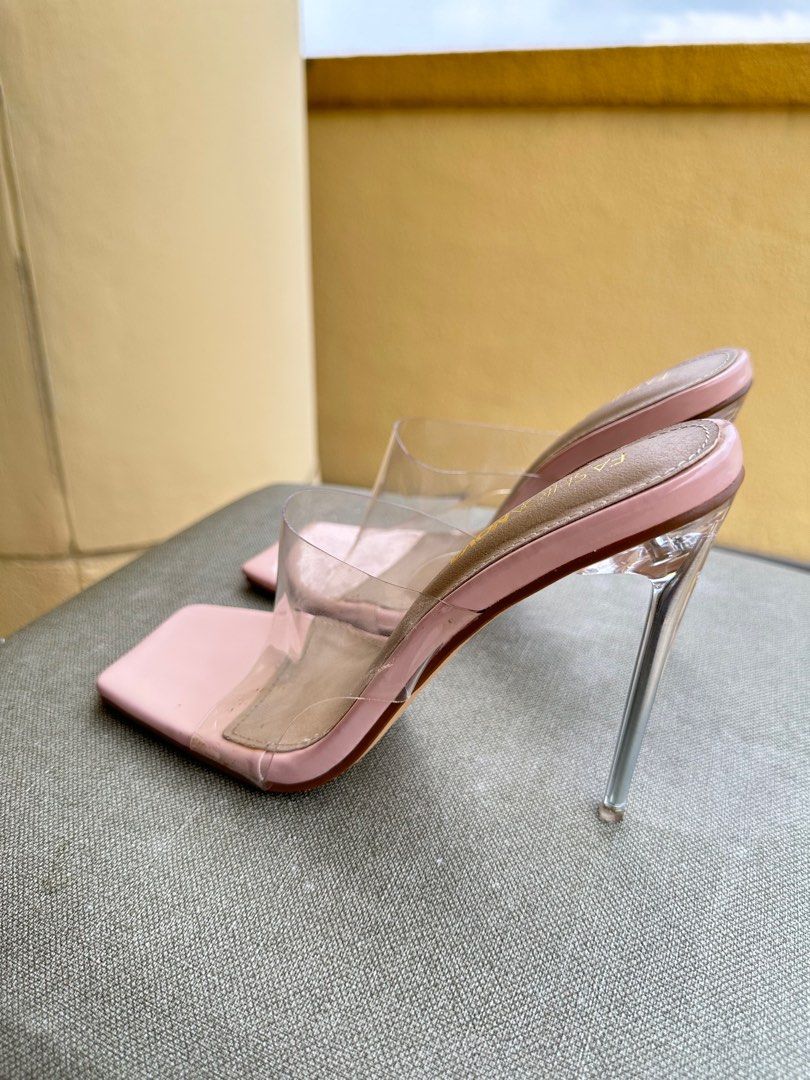 Fashion nova clear top heels
