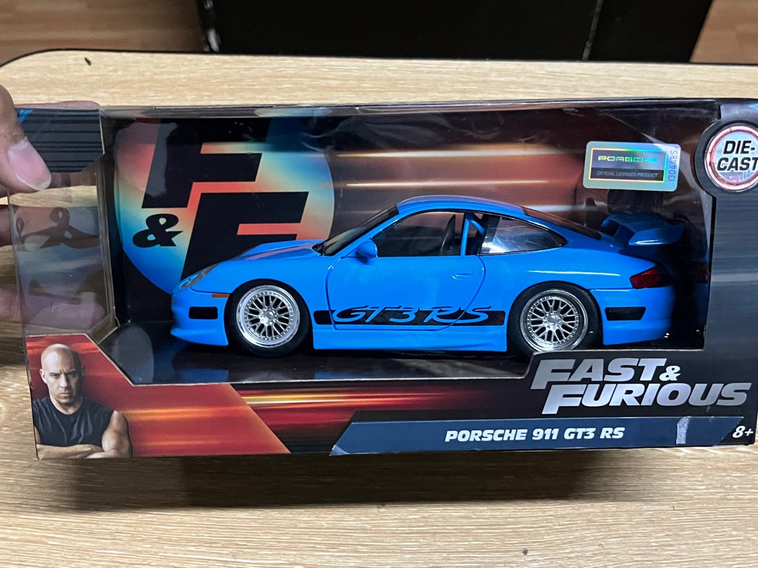 FAST AND FURIOUS 1:24 JADA PORSCHE 911 GT3 RS, Hobbies & Toys, Toys ...
