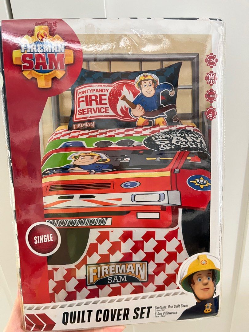 Fireman sam hot sale cot bedding