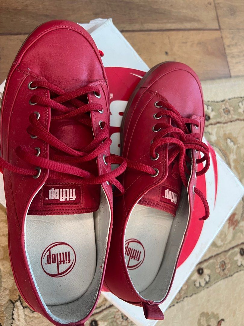 Fitflop red ahoes Women s Fashion Footwear Sneakers on Carousell
