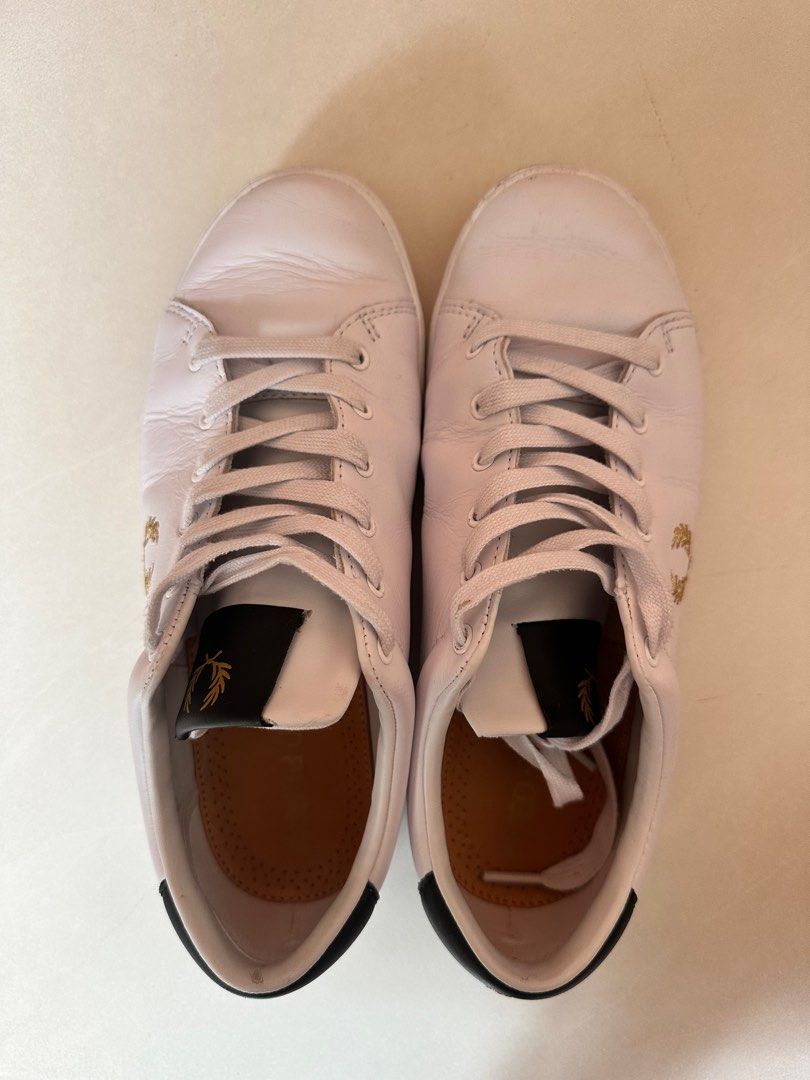 Fred perry white leather sale trainers