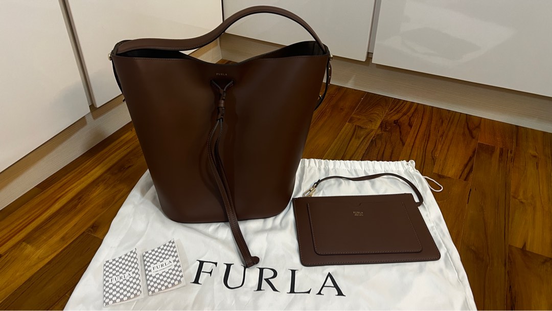 Furla vittoria bucket bag cheap