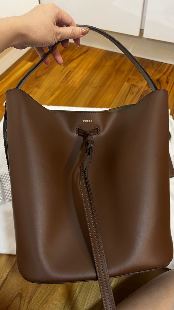 Furla Vittoria S bucket bag with Drawstring Glace