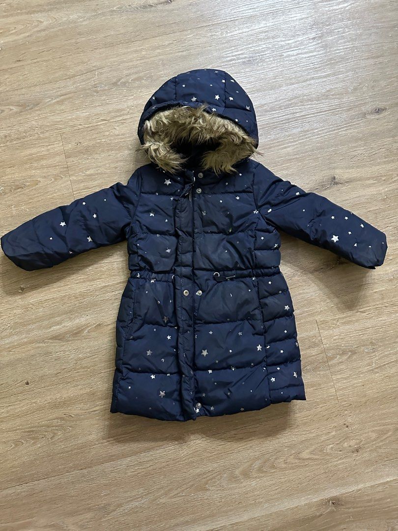 Gap hooded faux fur jacket on sale