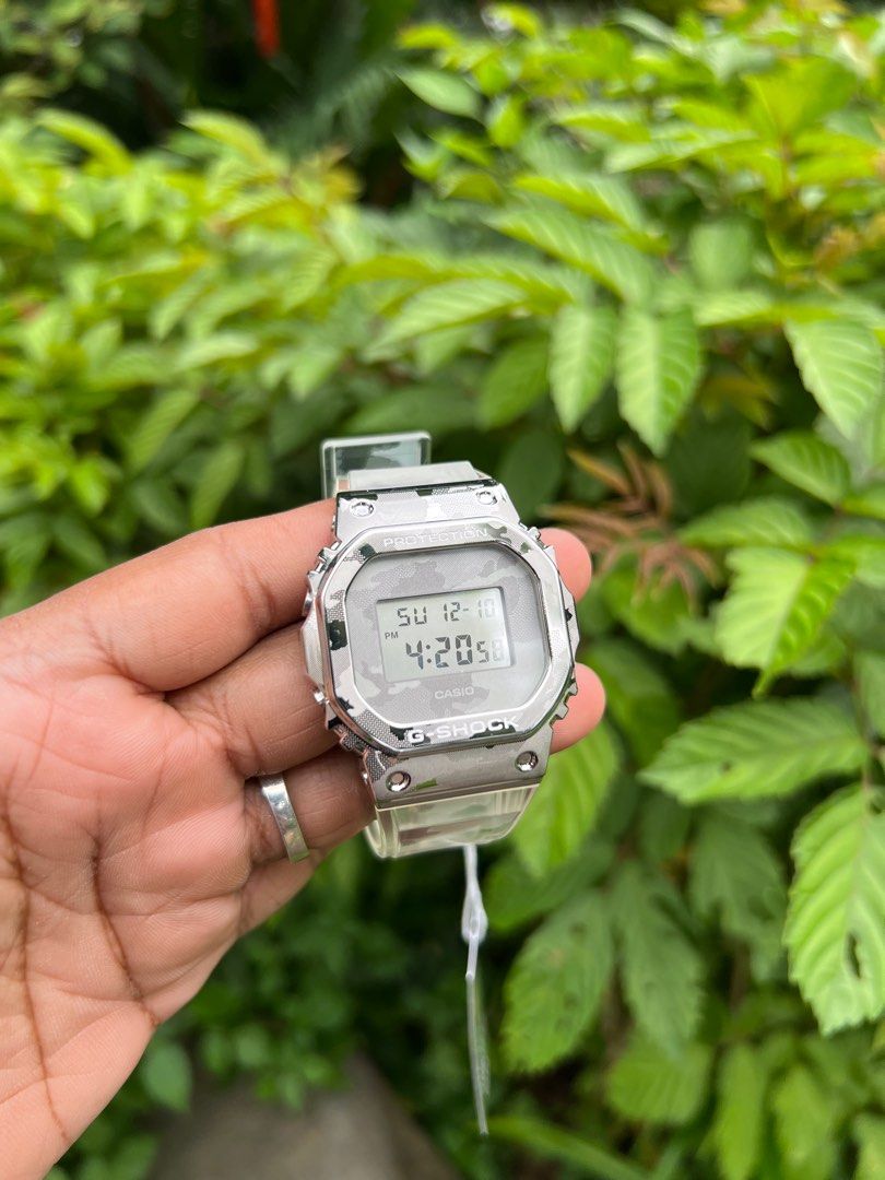 Casio dw 5600 transparent sales