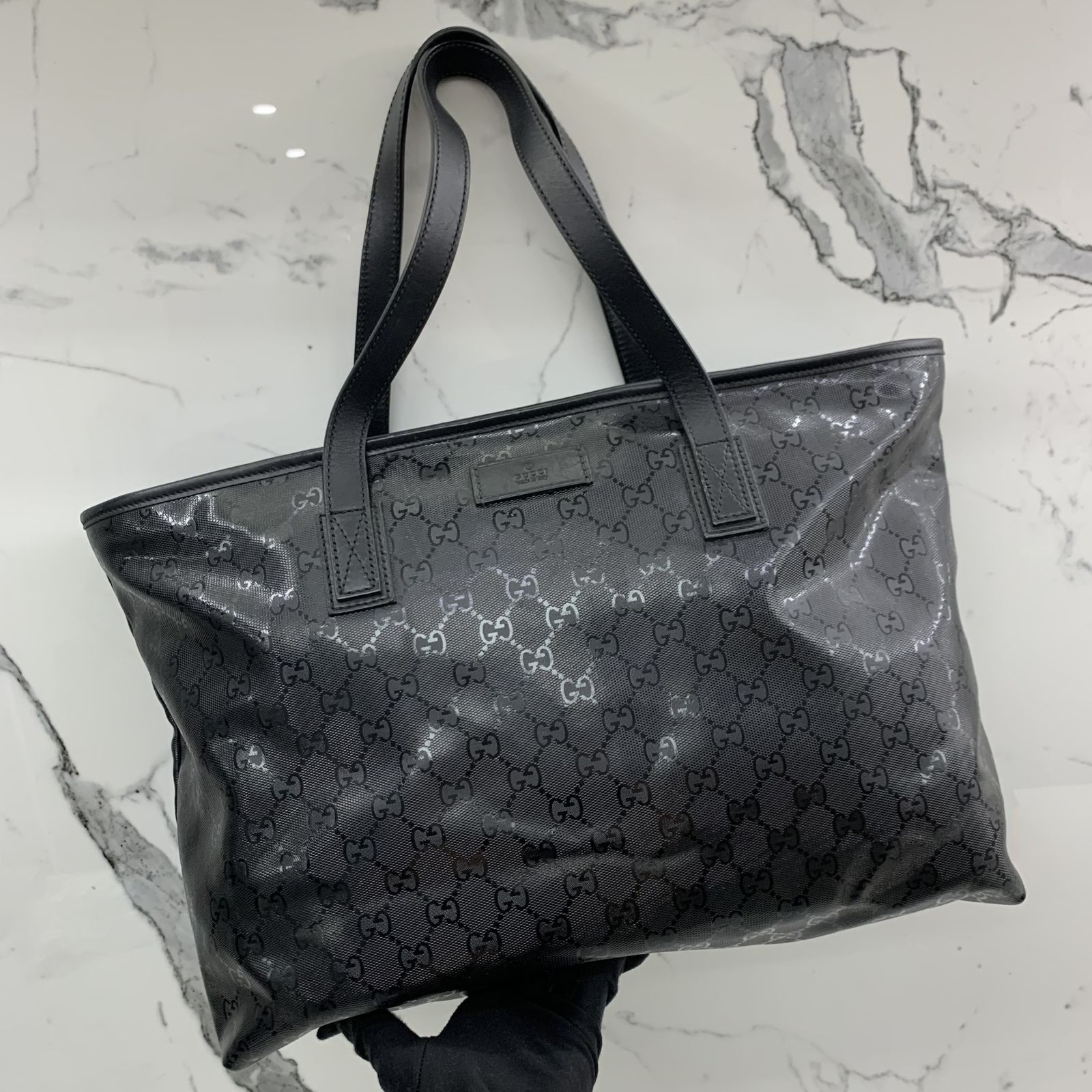 Pvc gucci bag top