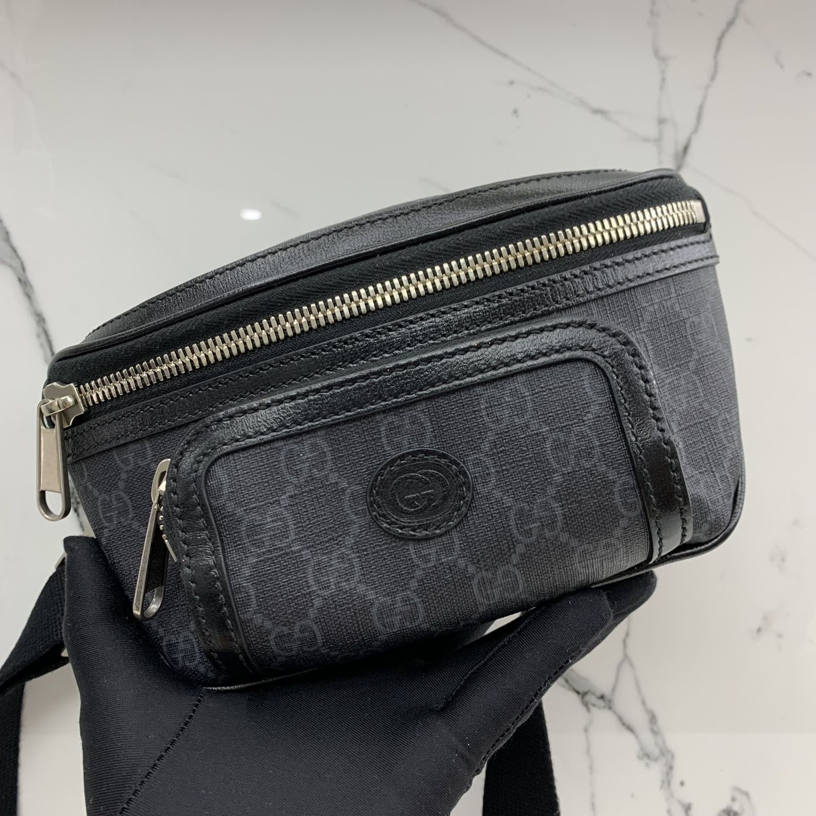 GUCCI 682933 GG BELT BAG WITH INTERLOCKING G WAIST BAG 237041100 WE