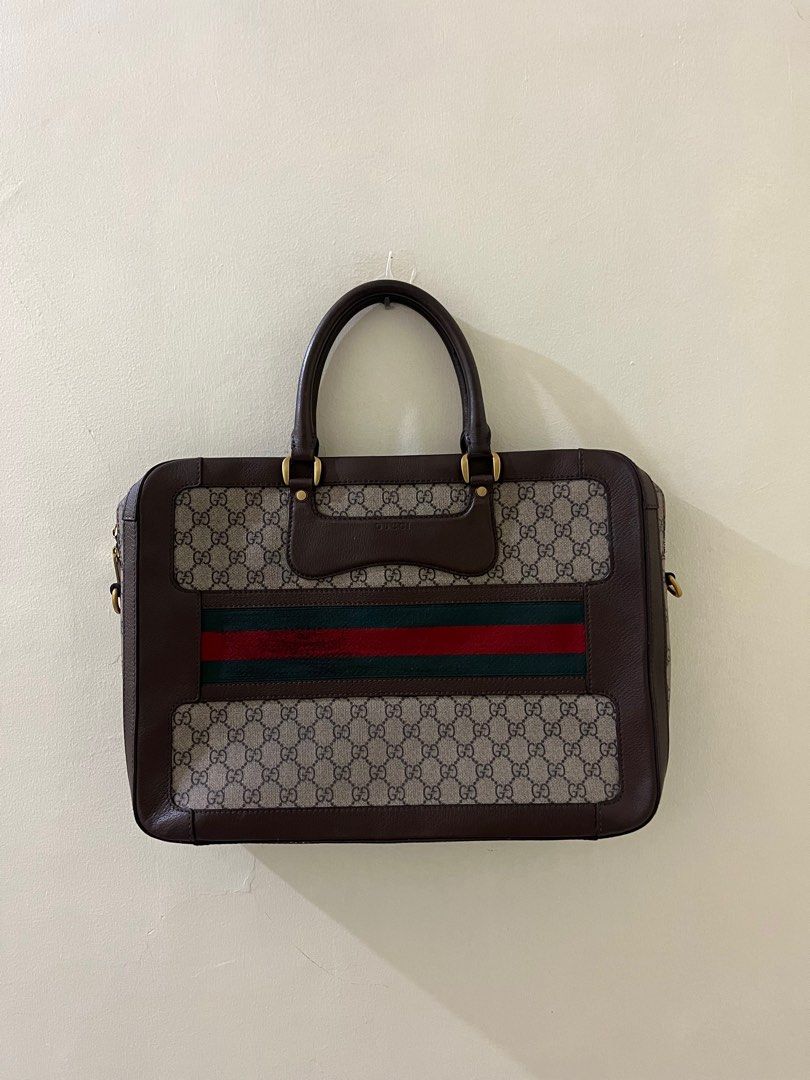 Gucci gg supreme briefcase hotsell
