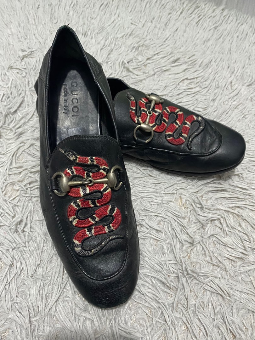 Gucci snake loafers mens sales