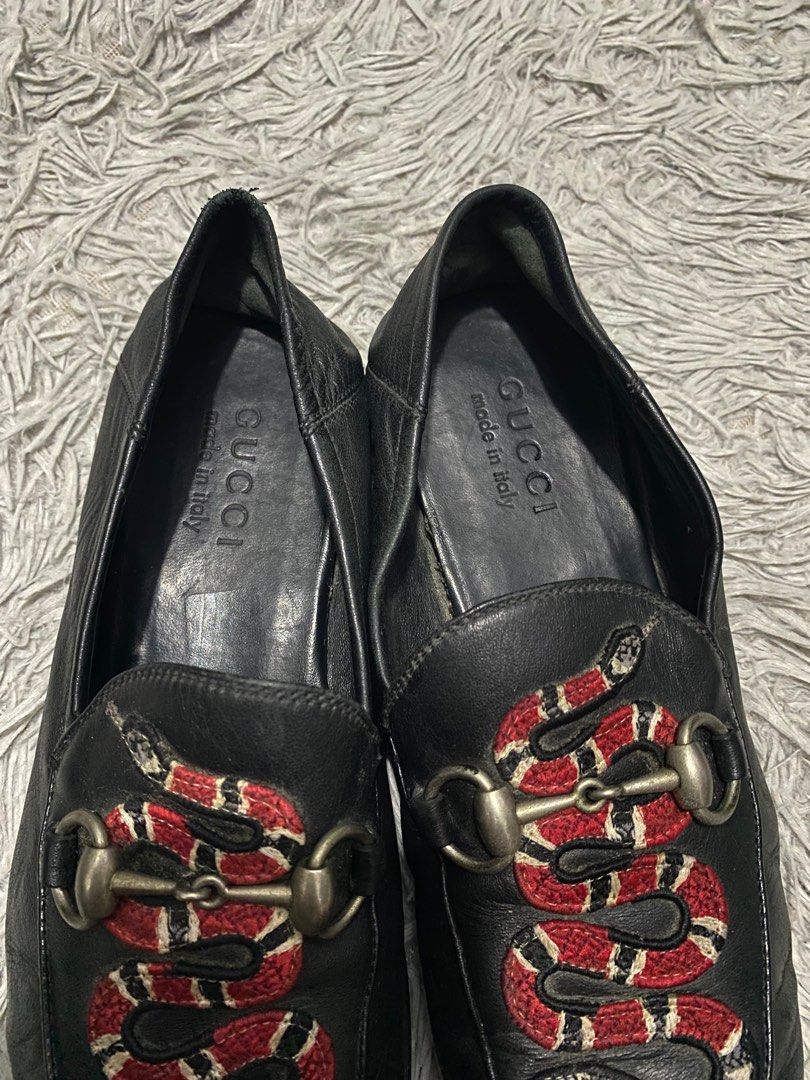 Gucci Leather loafer with Snake Men s Fashion Footwear Casual