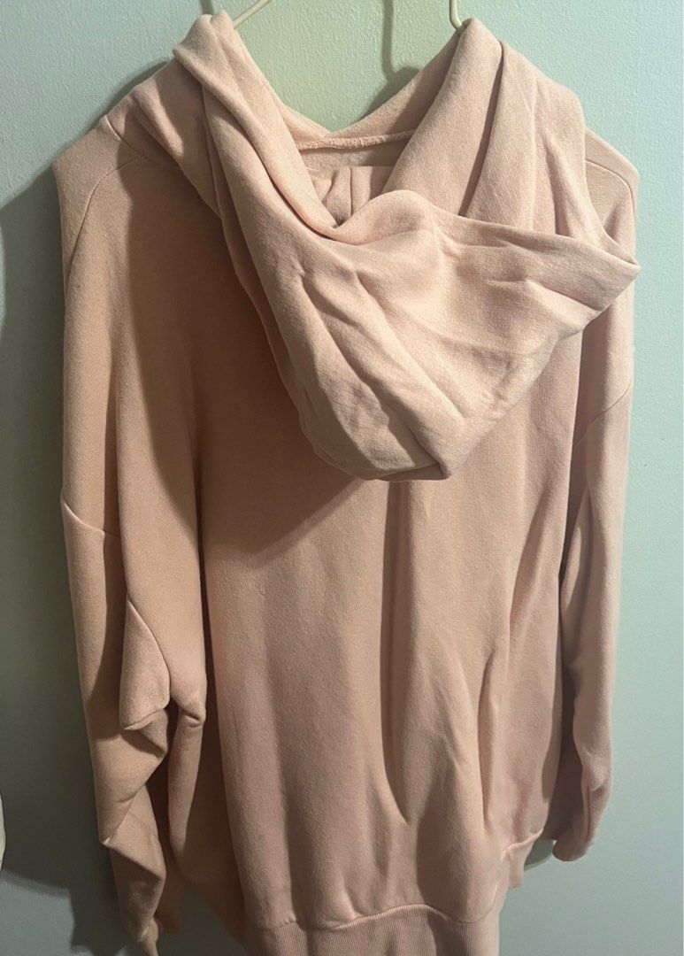 Pink h and m hoodie hot sale