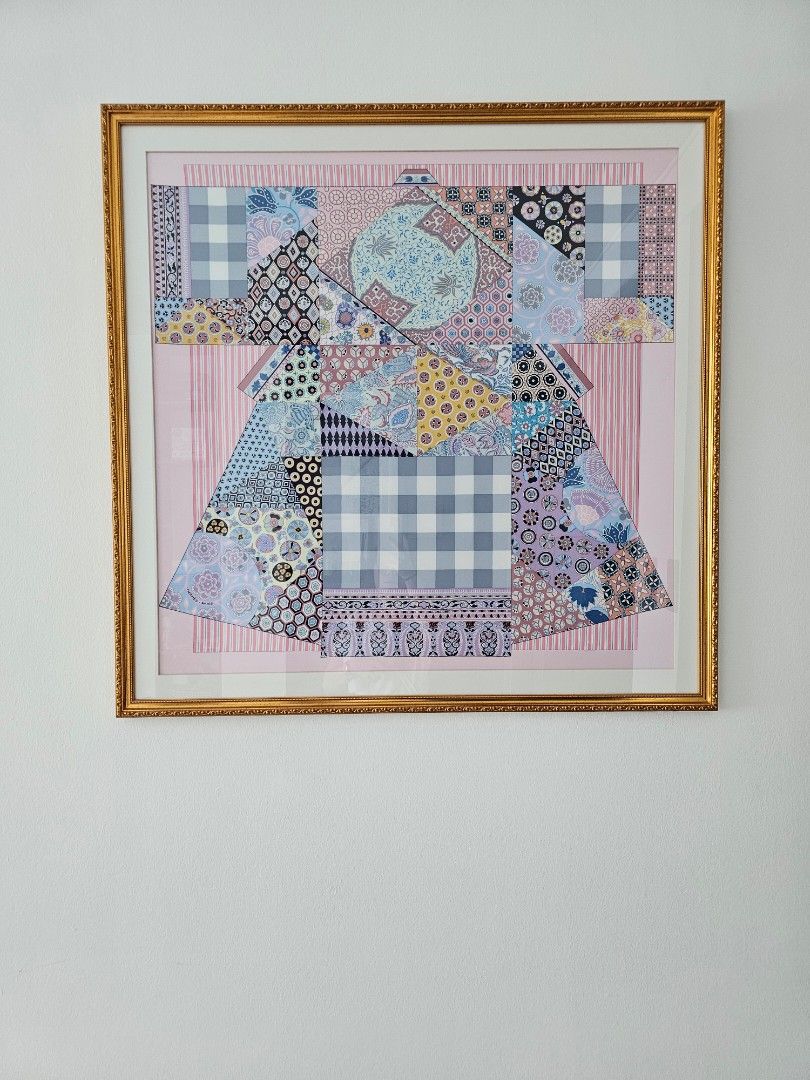 Hermes Pink Samurai 90 Framed, Furniture Home Living, Home Decor