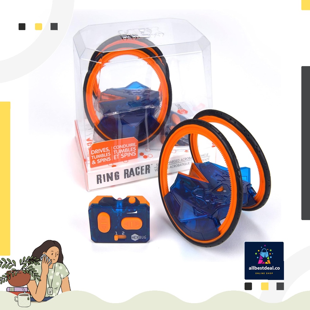 HEXBUG Ring Racer Self Stabilizing Rechargeable Remote Control