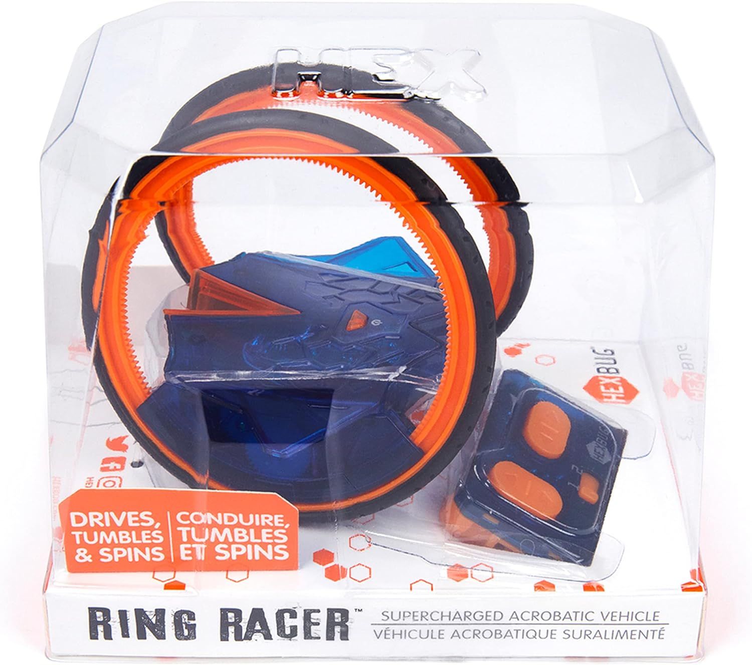 HEXBUG Ring Racer, Self-Stabilizing Rechargeable Remote Control