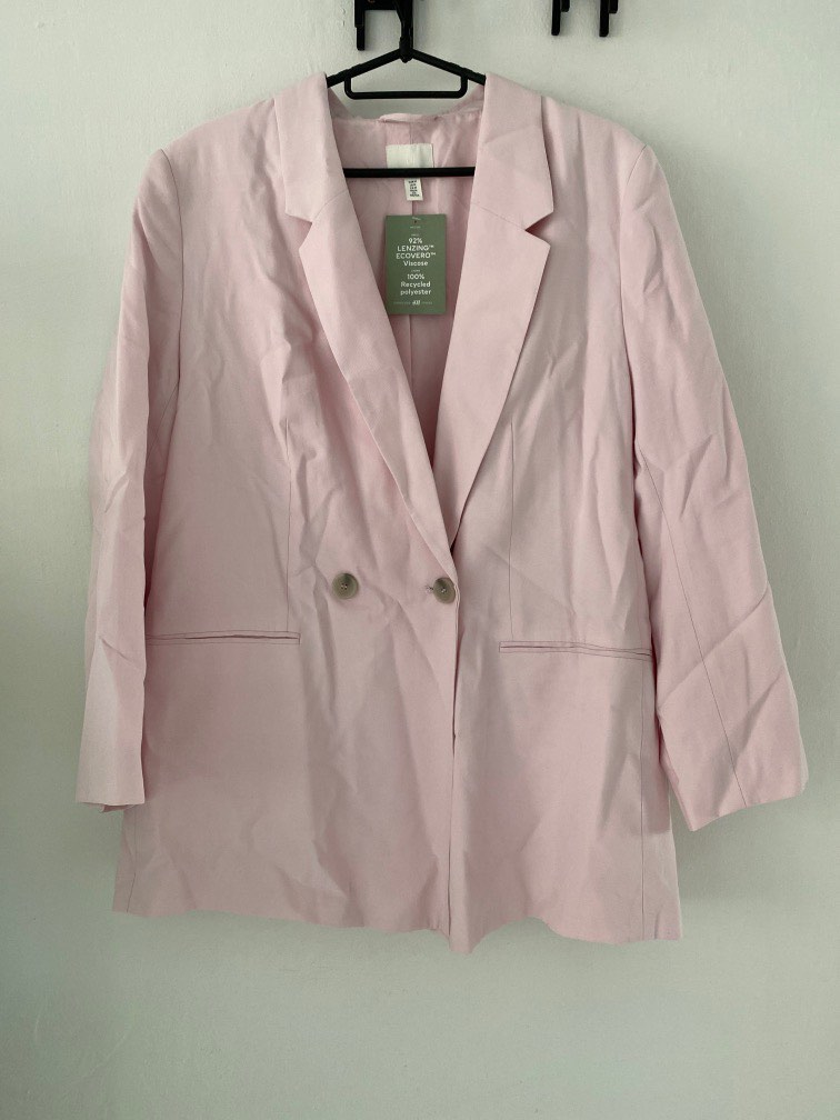H M Baby Pink Blazer Women s Fashion Coats Jackets and