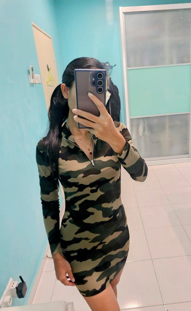 Camo best sale dress h&m