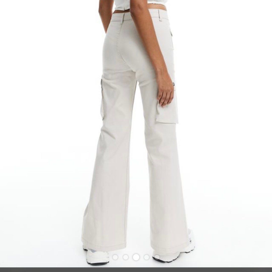 H&M Twill Cargo Trousers, Women's Fashion, Bottoms, Jeans & Leggings on  Carousell