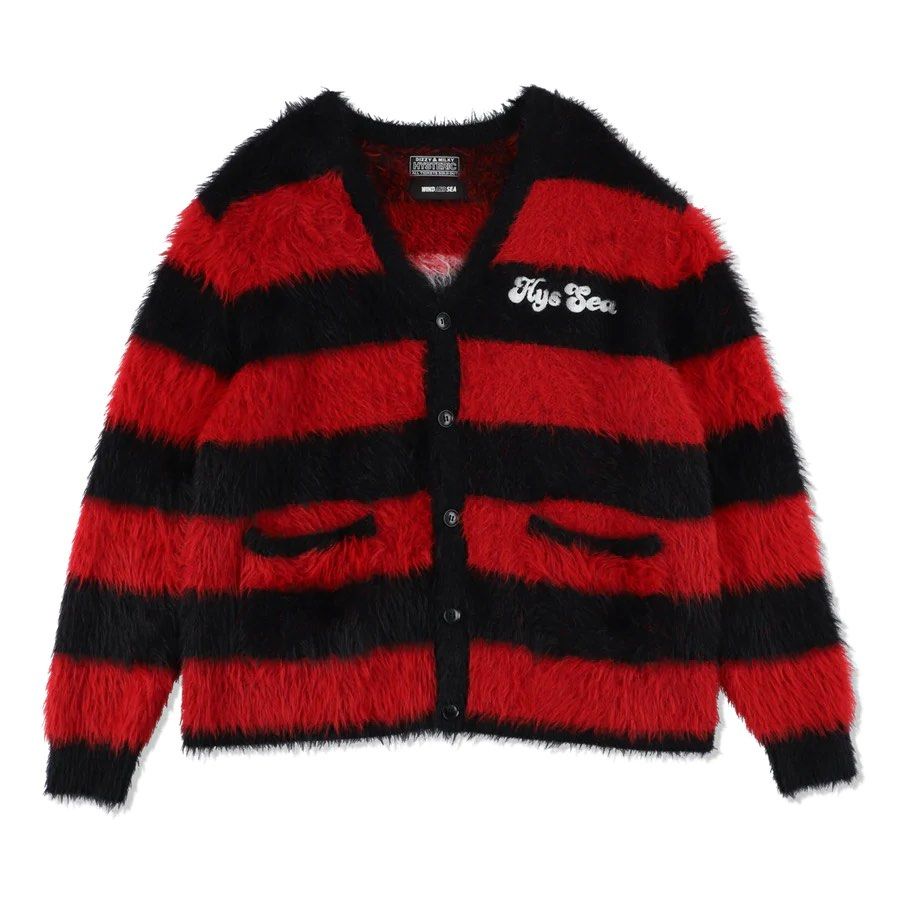 HYSTERIC GLAMOUR x WDS (wind and sea) KNIT CARDIGAN, 女裝, 上衣