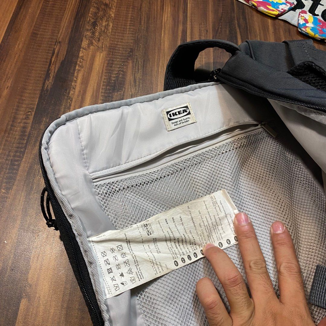 ikea backpack varldens 36L, Fesyen Pria, Tas & Dompet , Ransel di Carousell