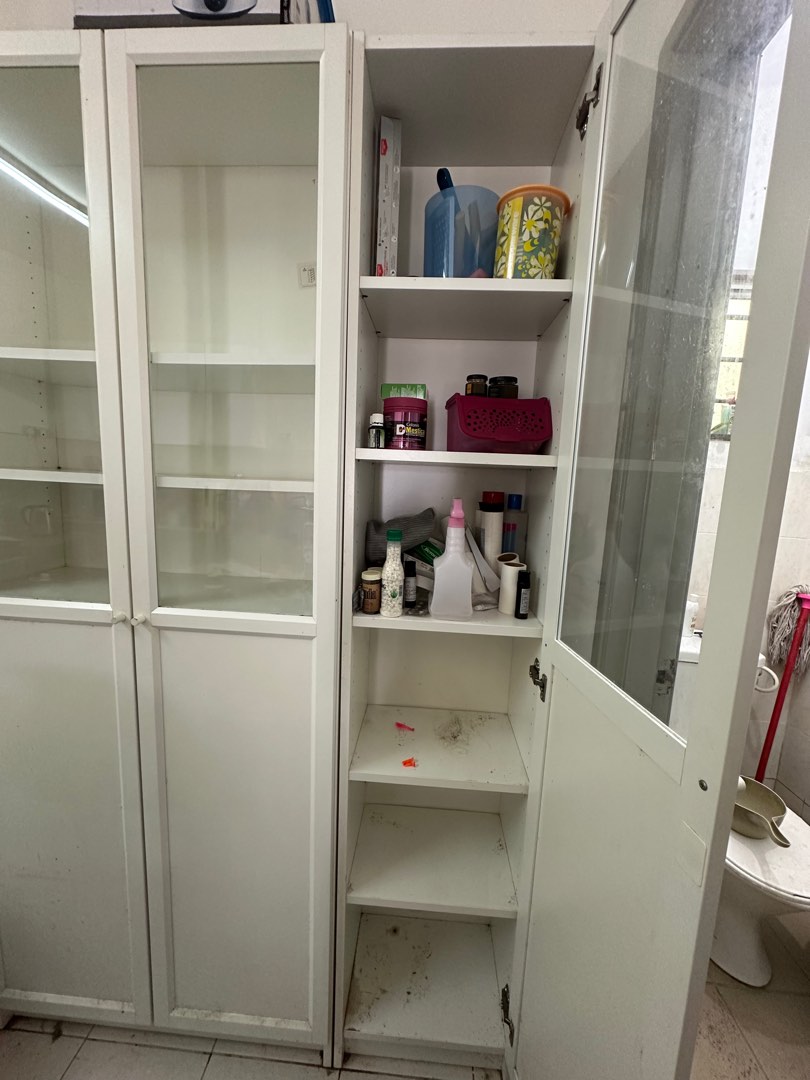 Ikea billy glass door, Furniture & Home Living, Furniture, Shelves