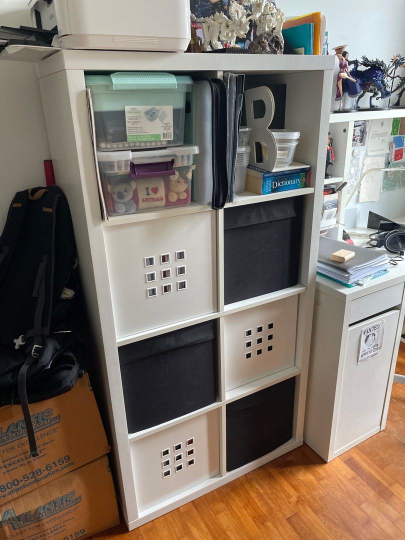 Ikea Kallax white shelf, Furniture & Home Living, Furniture, Shelves