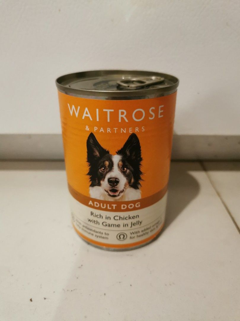 Imported from UK Waitrose Dog Food Chicken Game Chunks In Jelly 400g