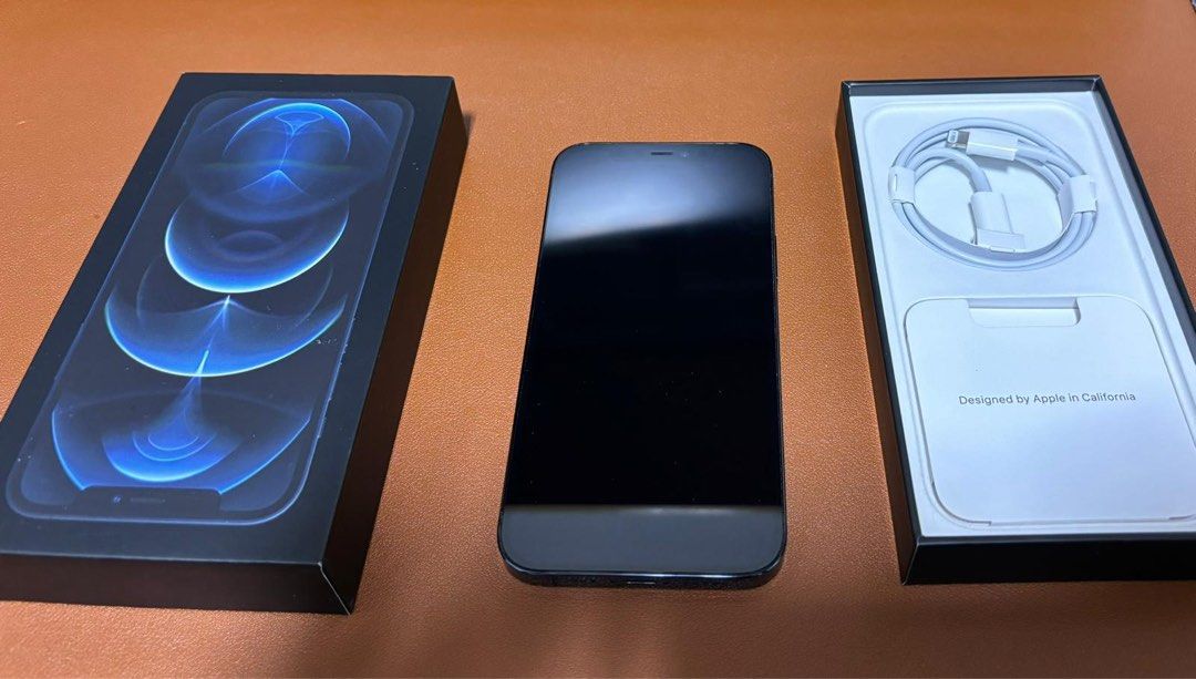 Pacific Blue Iphone 12 Pro Max Box Back Side Apple Iphone 12 Pro