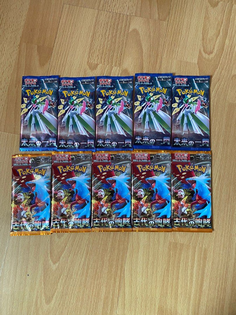 JAPAN Pokemon Center] Booster Pack - Future Flash & Ancient Roar, Hobbies &  Toys, Toys & Games on Carousell