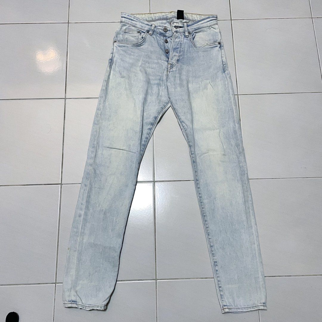 Jeans light blue H M skinny denim Men s Fashion Bottoms Jeans